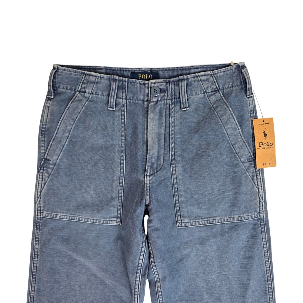 Polo Ralph Lauren Kids Nantucket Blue Utility Patch Pocket Pants Size 16 NEW